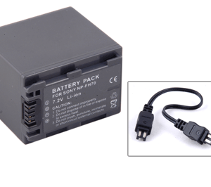 Camera accu NP-FH70 Sony met kabeltje